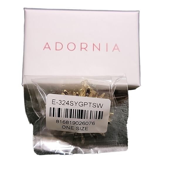 14k Yellow Gold Plated Turquoise Swarovski Crystal Starburst Dangle Earrings - Picture 8 of 8